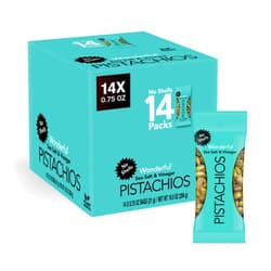Wonderful Pistachios No Shells, Sea Salt & Vinegar Nuts, 0.75 Ounce Bags (Pack of 14), Protein Snacks, Salty Snacks, On-the-Go, Individually Wrapped Healthy Snacks for Adults