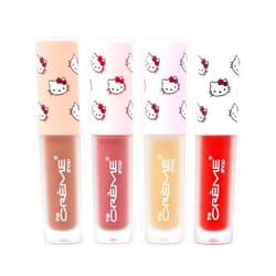 The Crème Shop x Sanrio Hello Kitty Collection: Ultimate Lip Elixir - Kawaii Kiss Lip Oil Set with Nourishing Ingredients - Perfect for Hydration, Shine, and a Hint of Tint (Set of 4)