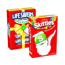 BELLATAVO Christmas Candy Story Book Variety Pack. Includes 1 Lifesaver Christmas Storybook, 1 Skittles Book of Awesome Christmas Candy. Perfect Christmas Stocking Stuffers Comes With a BELLATAVO Fridge Magnet!