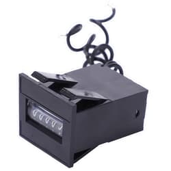 Hyuduo Pulse Counter, Electromagnetic Counter 6 Digits Pulse Counter Electronic Industrial Totalizer with No Clear Function HX 06, frequency counters (24V)