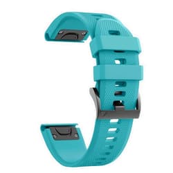 NotoCity Compatible Fenix 5X Band 26mm Width Soft Silicone Watch Strap for Fenix 8 51mm/Fenix 7X/Fenix 5X Plus/Fenix 6X/Fenix 6X Pro/Fenix 3/Fenix 3 HR/Tactix/Descent MK1/D2 Delta PX-Rock Blue