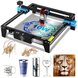 Twotrees TTS-10 Pro Laser Engraver,10000mW High Precision Laser Engraving Machine,Laser Cutter,30000mm/min Speed,0.069mm Laser Spot Engraver Machine for DIY,Wood,Metal,Acrylic,Glass,Stainless Steel