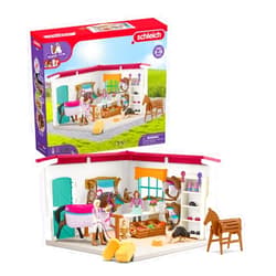 Schleich Horse Club — Horse Shop, 67 Piece Tack Shop Horse Play Set with Horses and Riders, Farm Play Set for Children Ages 5-12