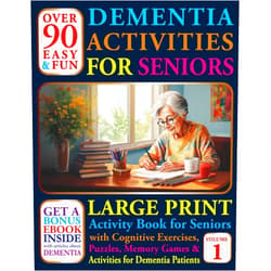Brain and Paint Books,Alfonso Asensio Borrellas Over 90 Easy and Fun Dementia Activities for Seniors: Large Print Cognitives Exercises, Puzzles, Memory Games and Activities for Dementia Patients (Books For Seniors With Dementia)
