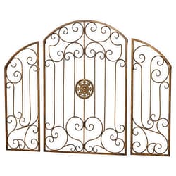 Touch of Class Garden Gates Wall Decor Golden Bronze Set of Three