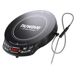 Nuwave Diamond Precision Induction Cooktop, New & Improved, 1400 Watts, 91 Temps 50°F to 500°F, 6.5” Heating Coil, Shatter-Proof Ceramic Glass, 3 Wattage Settings, Ideal for Dorms, RVs & Small Apts