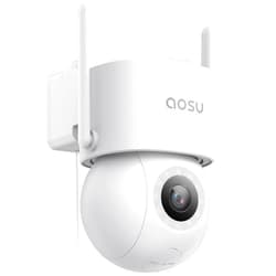 AOSU 3K Wired Security Camera Outdoor - Smart 24/7 Recording WiFi Camera for Home Security w/Sound Light Alerts, AI Surveillance, 360° View, Auto-Tracking (2.4Ghz WiFi Only)