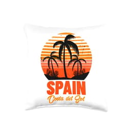 YO MINUS Costa del Sol Spain Throw Pillow, 16x16, Multicolor