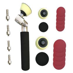 NAGU Bowl Sander Kit For Woodturning/Wood Lathe，with Rotatable Spindle Head 2 Inch 3 Inch Pads