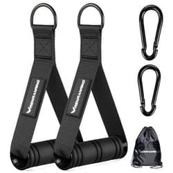 RENRANRING Gym Exercise Handles, Replacement Handle Attachments for Cable Machine Pulleys, Resistance Band and Strength Trainer, Pull Down Workout Accessories, Home Gym Add On Equipment