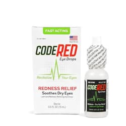 Code Red Eye Drops for Red Eyes with Soothing Redness Relief and Cool Dry Eye Relief - Revitalize Your Eyes with Lubricating Dry Eye Drops - Relieve Redness Eye Drops