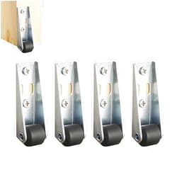 UIWLLOUC Smooth Mobility Directional Caster Wheel, 0.8/1.6 Inch Long Bracket Directional Wheel, Suitable for Various Furniture Types, Quiet Operation(4pcs,0.8inch PP Nylon Wheel)