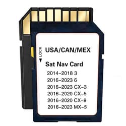 Willyon Latest Updated Navigation Card, BHP166EZ1T Compatible with 2014-2024 2, 2014-2018 3, 2015-2024 6, 2014-2024 CX3 / MX5, 2015-2024 CX5 / CX9, North America Maps(USA/CAN/MEX), black