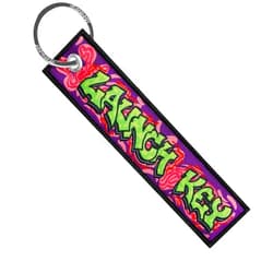 MotoLoot Keychain for Motorcycles, Scooters, Cars and Gifts (Launch Key Graphitti)