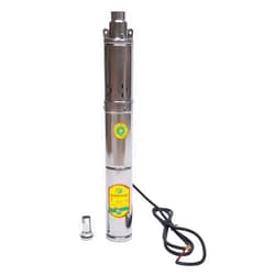 HYYKJ-US Submersible Deep Well Pump Solar Water Pump DC 24V 370W Stainless Steel Screw Pump, 213ft Lift 8.8GPM Flow, Agricultural Irrigation Pump Solar Water Circulating System