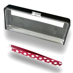 ALAZCO Polka Dot Tweezers Surgical Grade Stainless Steel - Slant Tip Professional Eyebrow Shaping Splinter Ingrown Facial Hair Removal Protective Case with Mirror - Ideal Tweezer for Men Women