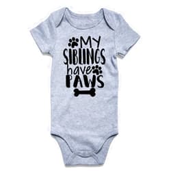 Funnycokid Baby Boys Girls Bodysuit Funny Newborn Romper Short Sleeve Infant Neutral Outfits Jumpsuit 0-12 Months