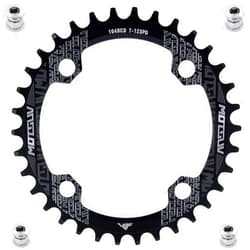 YBEKI 30T 32T 34T 36T 38T 40T 42T 44T 46T 48T 50T 52T Chainring 104BCD Round Oval Narrow Wide Single Bike Chainring for 8 9 10 11 Speed Mountain Bike Road Bike MTB BMX