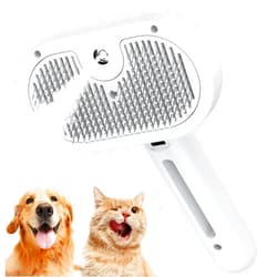 Katoggy Steam Cat Brush, Self Cleaning Dog Steam Grooming Brush, Easy To Clean, Remove Static Flying Hair Spray Grooming Brush for Cats and Dogs