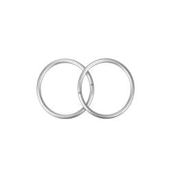 TOPIND 3 inch Aluminum Rings for Baby Slings and Baby Carrier, Sling Rings Wraps Carriers Durable Anodized Aluminum Rings Lead and Nickel Free, lab Tested for Strength and Safety (Sliver)