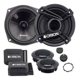 ORION Cobalt Series CB525C 2-Way Car Audio Component System - 5.25” Speakers, Full Range, Enhanced Bass, 240W, 4 Ohms, Easy Installation, 1” Silk Dome Tweeter, External Passive Crossover (Pair)