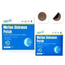 Hionfurt 32ct Motion Sickness Patches – Sea Sickness Patches for Cruise, Car, Airplane, and Other Travel – Non-Drowsy, Effective, Lasts 72 Hours