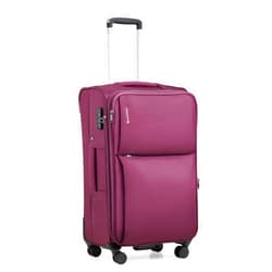 Hanke 24 Inch Luggage Expandable Softside Checked Suitcases with Spinner Wheels, Upright Rolling Luggage Suitcases with TSA Lock Travel Roller Luggage Bag for Women Men(Purple)