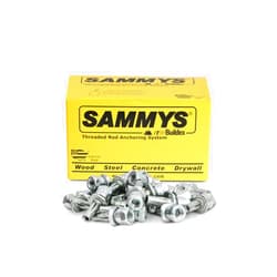 Everflow Sammys 8153922-25 XP 35 3/8 Inch Screw Vertical Expandable Threaded Rod Anchor, Designed for Pipe Hanger, Thin Gauge Purlin, No-Predrilling Required, Steel w/ Electro-Zinc Finish (Pack of 25)