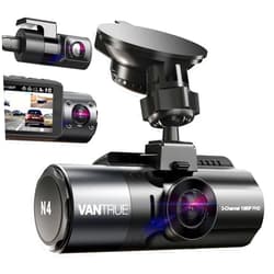 Vantrue N4 3 Channel Dash Cam, 4K+1080P Front and Rear, 1440P+1440P Front and Inside, 1440P+1440P+1080P Three Way Triple Car Camera, IR Night Vision, 24 Hours Parking Mode, Support 256GB Max