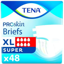 TENA Incontinence Adult Diapers, Maximum Absorbency, Disposable Briefs, ProSkin - X-Large - 48 ct