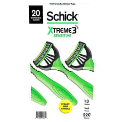 Schick Xtreme 3 Sensitive Disposable Razors with Aloe for Men, 20 ct.