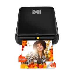 KODAK Step Instant Smartphone Photo Printer - Portable Mini Color Wireless Mobile Printer - Zink 2x3” Sticky-Back Photos - Bluetooth Compatible with iOS & Android Devices - Fun Editing App - Black