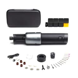 HOTO Cordless Rotary Tool Kit, Brushless Motor, 25000RPM, 5 Variable Speed, 35 Accessories, LED Light, USB-C Rechargeable, for 3D Printer Sanding, Polishing, Drilling, Carving, Cutting DIY Crafts