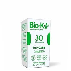 BIO-K PLUS Store Bio-K+ Probiotic Supplement Capsule for Women & Men. 30 Billion Bacteria at Expiry Date. Delayed Release Capsule, Vegan & Gluten Free. 30 Capsules/Box.
