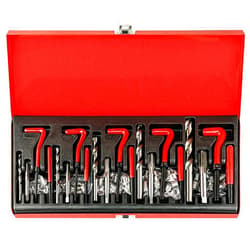 Wesleydrill 131PCS Helicoil Metric Thread Repair Tool Kit, HSS Drill Repair Kit, Suitable for M5 M6 M8 M10 M12 Internal Screw Hole