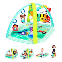 Baby Einstein Farm Explorers 4-in-1 Kickin’ Tunes Musical Meadow Music & Language Discovery Gym, Ages 0 Months and Up