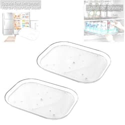 YKX Square Lazy Susan for Refrigerator, Lazy Susan Turntable Organizer for Refrigerator, 15.67'' Countertop Condiment Storage Rack, for Kitchen, Pantry, Cabinet, Dining Table, Refrigerator