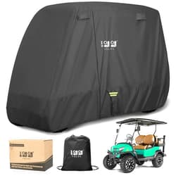 10L0L Heavy Duty Golf Cart Cover for 2/4 Passengers EZGO, Club Car and Yamaha, All Weather Outdoor Protection Weatherproof