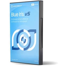 Amcrest Blue Iris Professional Version 5 - Supports Many IP Camera Brands Including Amcrest, Zone Motion Detection, H.265 Compression Recording, E-Mail and SMS Text Messaging Alerts!(BLUEIRISCD-V5)