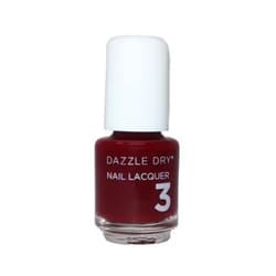 Dazzle Dry Nail Mini Lacquer (Step 3) - Passionate Red - A deep red wine with a dark twist. Full coverage cream. (0.17 fl oz)