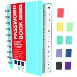 Forvencer Password Book with Individual Alphabetical Tabs, 4