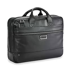 Briggs & Riley @ Work-Leather Brief, Black, Medium