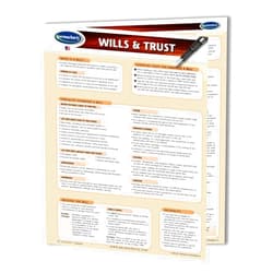 Permacharts Wills and Trusts Family Law - Quick Reference Guide by Permacharts