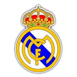 Generic Real Football Soccer Madrid Sticker - Waterproof Vinyl Decal for Car Bumper, Laptop, Water Bottle, Phone Cases, Wall, and Window, Size - 6'' Longer Side