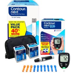 Ascensia CONTOUR NEXT GEN Blood Glucose Monitoring System – All-in-One Kit for Diabetes with Glucose Monitor and 55 Test Strips For Blood Sugar & Glucose Testing