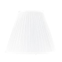 Aspen Creative Corporation Aspen Creative 33136, Mushroom Pleated Traditional Spider Lamp Shade, White, 7