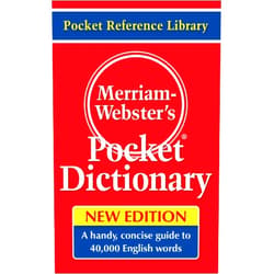 By Merriam-Webster (Editor) Merriam-Webster's Pocket Dictionary, Newest Edition, (Flexi Paperback) (Pocket Reference Library)