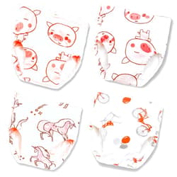 Joyo roy Soft Potty Training Pants 4 Packs Reusable Toddler Underwear Girls 5T 100% Cotton Absorbent Kid Confident Potty Training Underwear for Girls Waterproof Pee Pants with Potty Training Chart