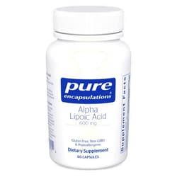 Pure Encapsulations Alpha Lipoic Acid 600 mg - ALA Supplement for Liver Support, Antioxidants, Nerve Health, Cardiovascular Health & Carbohydrate Support - Premium Alpha Lipoic Acid - 60 Capsules