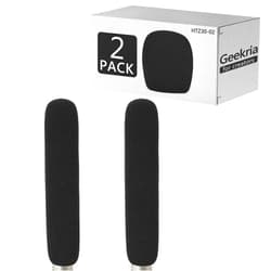 Geekria for Creators Foam Windscreen for 3/4'' Diameter Microphones, Antipop Foam Cover, Mic Wind Cover, Sponge Foam Filter Compatible with Sennheiser MKH 416-P48U3 (8 Inch / 2 Pack)